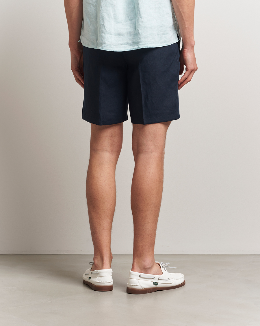 Men | Shorts | Orlebar Brown | Norwich Italian Linen Shorts Night Iris