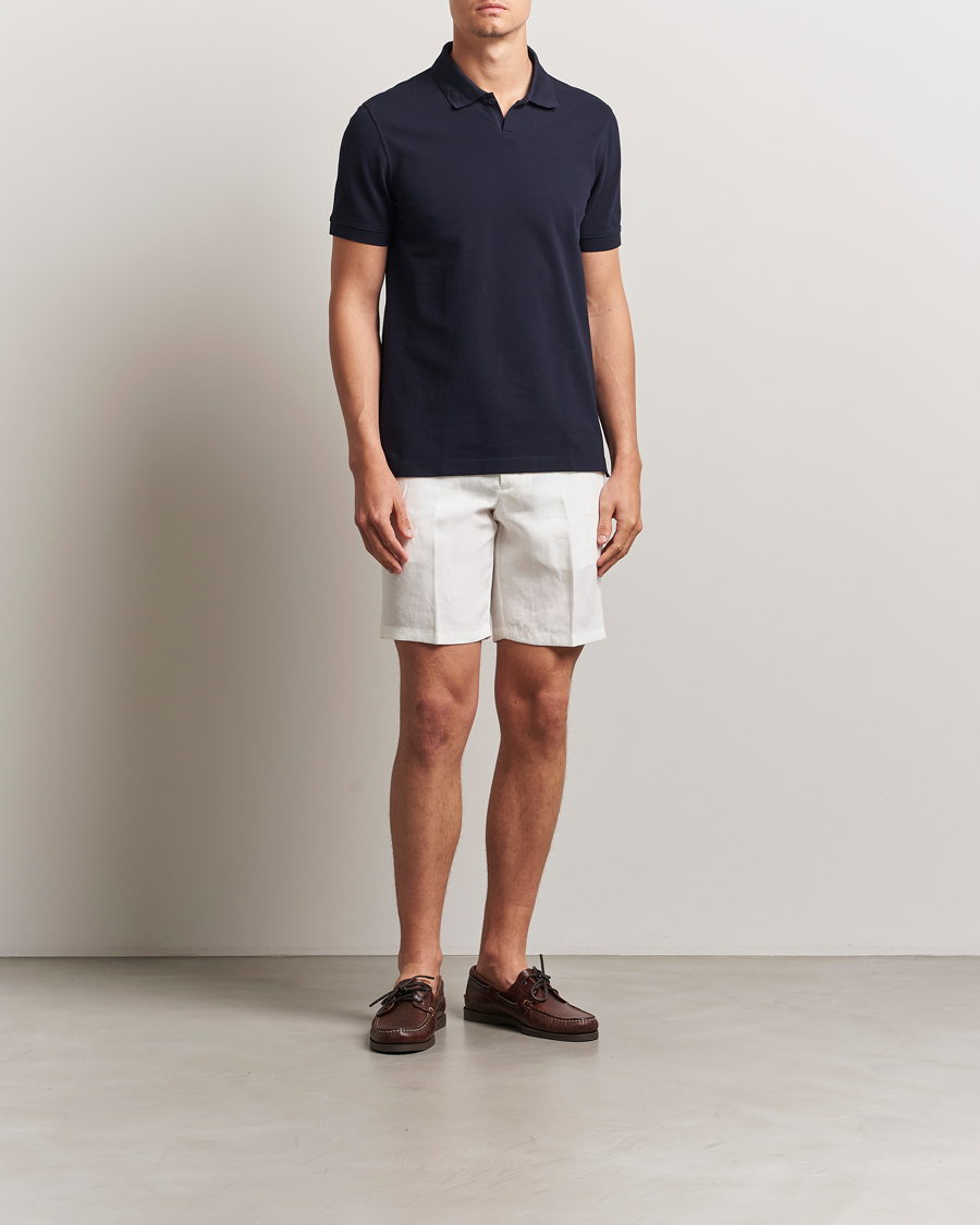 Men | Shorts | Orlebar Brown | Norwich Italian Linen Shorts White Sand