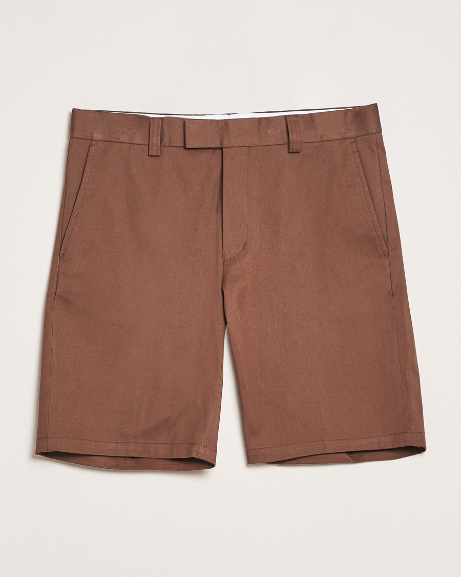 Men | Shorts | Tiger of Sweden | Tenut Cotton Shorts Warm Brown