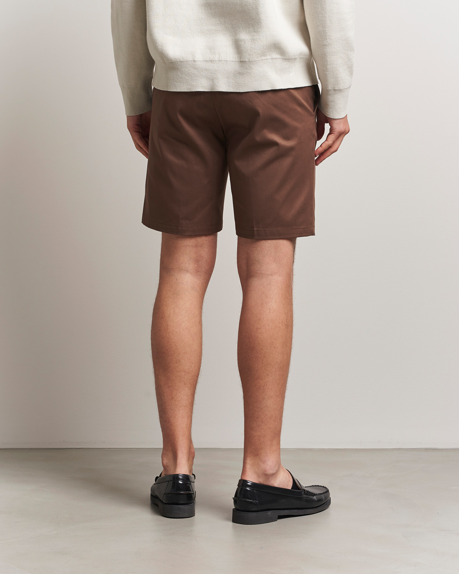 Men | Shorts | Tiger of Sweden | Tenut Cotton Shorts Warm Brown
