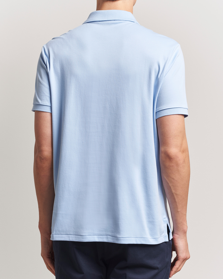 Men | Polo Shirts | Polo Ralph Lauren | Custom Slim Fit Cotton Polo Office Blue