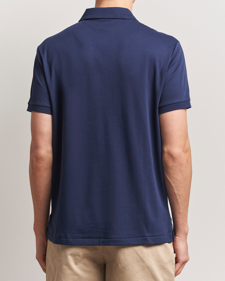 Men | Polo Shirts | Polo Ralph Lauren | Custom Slim Fit Cotton Polo Refined Navy