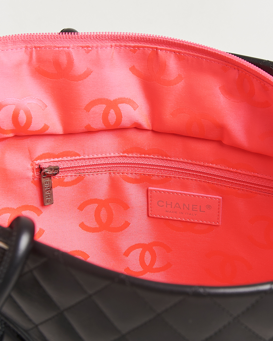 Men | Chanel Pre-Owned Cambon Ligne Tote Bag Medium Black | Chanel Pre-Owned | Cambon Ligne Tote Bag Medium Black