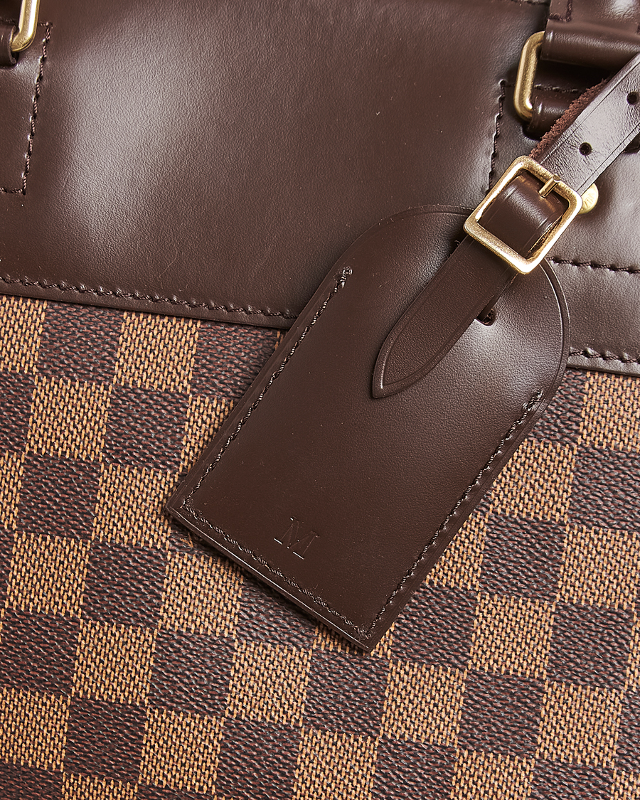 Men | Louis Vuitton Pre-Owned Greenwich GM Travel Bag Damier Ebene | Louis Vuitton Pre-Owned | Greenwich GM Travel Bag Damier Ebene
