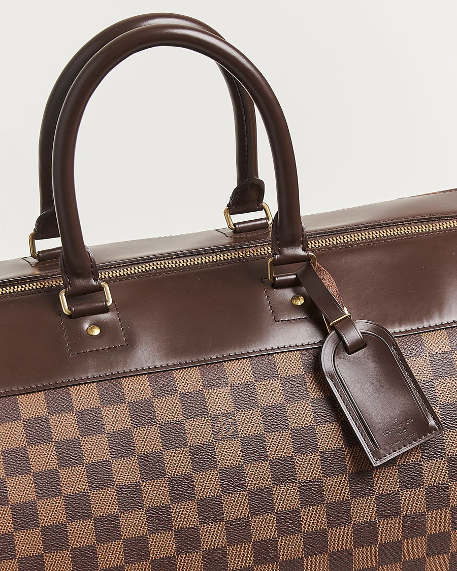 Men | Louis Vuitton Pre-Owned Greenwich GM Travel Bag Damier Ebene | Louis Vuitton Pre-Owned | Greenwich GM Travel Bag Damier Ebene