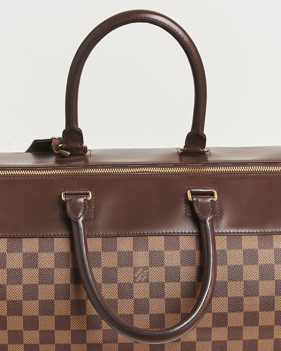 Men | Louis Vuitton Pre-Owned Greenwich GM Travel Bag Damier Ebene | Louis Vuitton Pre-Owned | Greenwich GM Travel Bag Damier Ebene