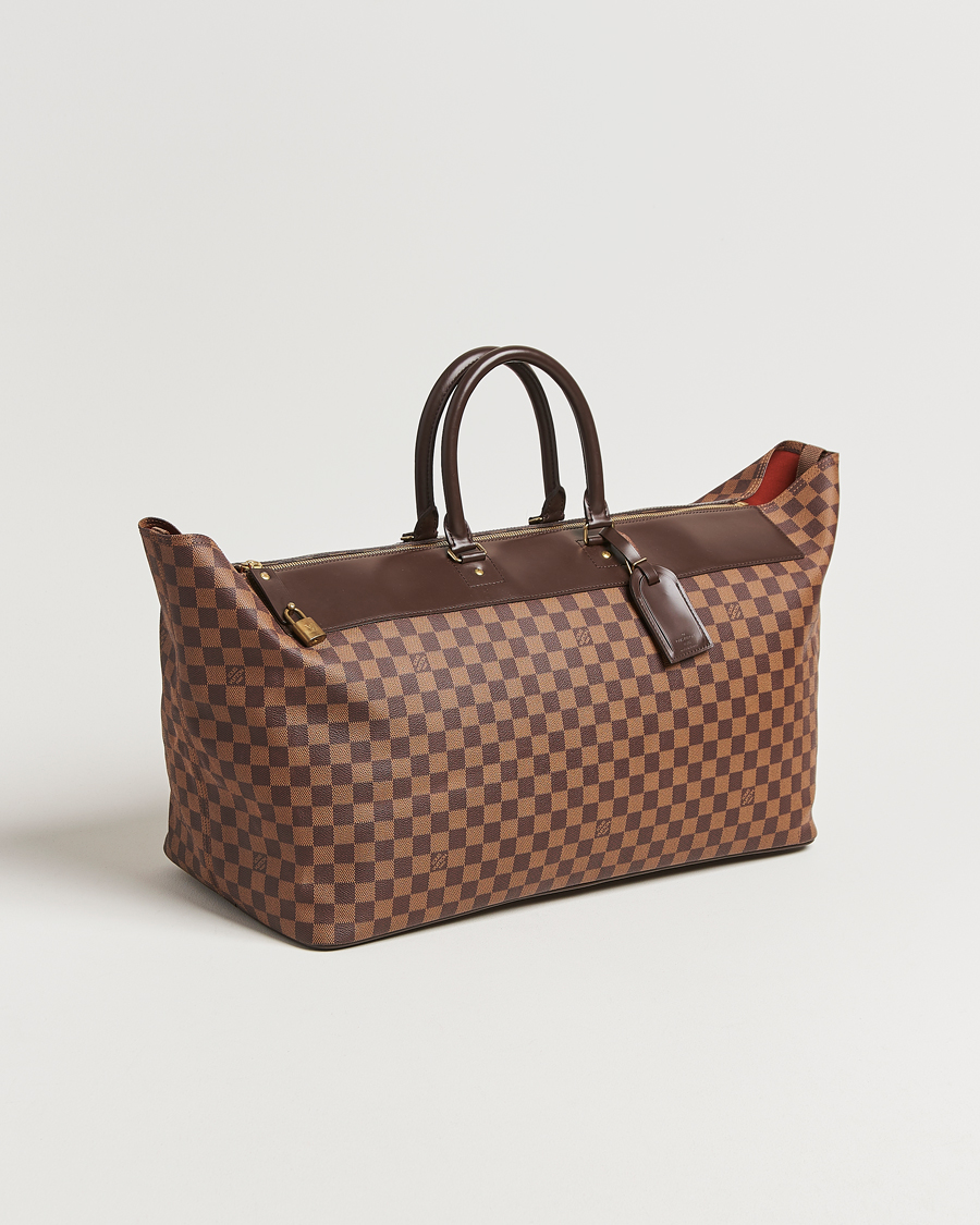 Men | Louis Vuitton Pre-Owned Greenwich GM Travel Bag Damier Ebene | Louis Vuitton Pre-Owned | Greenwich GM Travel Bag Damier Ebene