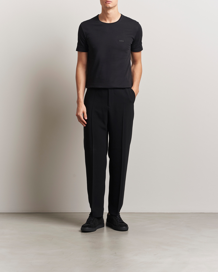 Men | T-Shirts | BOSS BLACK | 3-Pack Crew Neck T-Shirt Black/Blue/Grey
