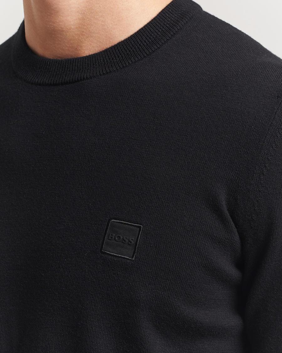 Men | Sweaters & Knitwear | BOSS ORANGE | Kanovano Knitted Sweater Black