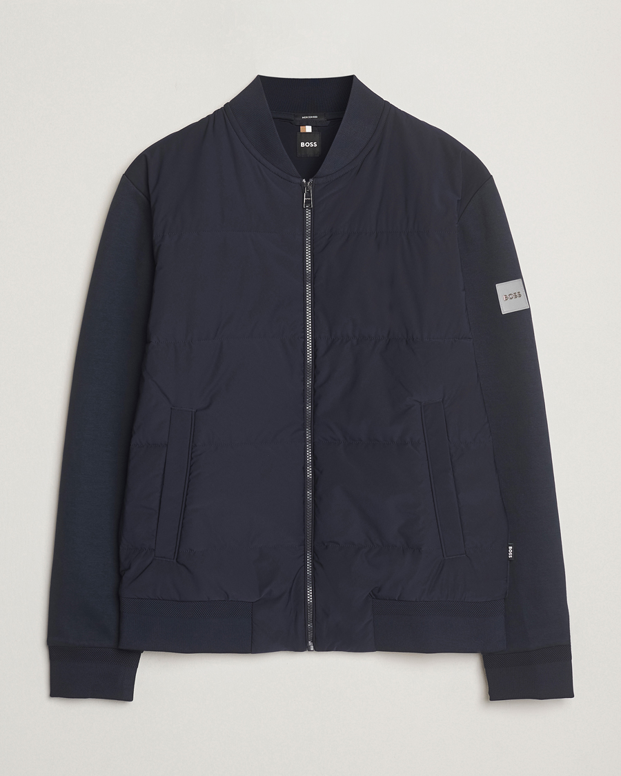 Men | Coats & Jackets | BOSS BLACK | Skiles Hybrid Jacket Dark Blue