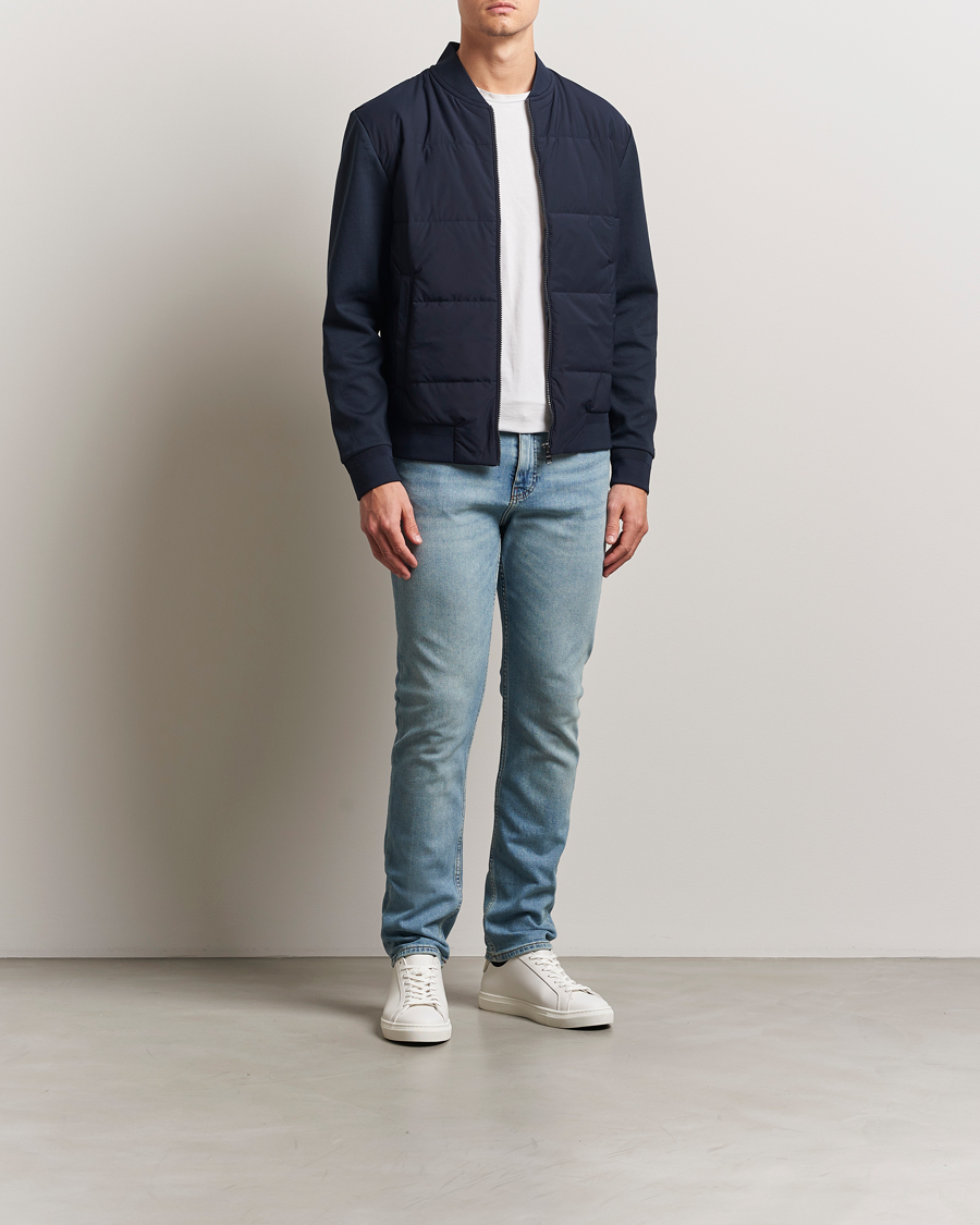 Men | Coats & Jackets | BOSS BLACK | Skiles Hybrid Jacket Dark Blue