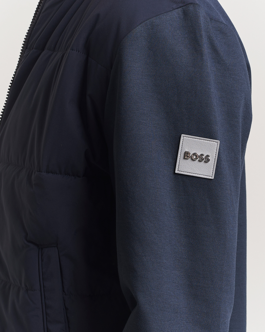 Men | Coats & Jackets | BOSS BLACK | Skiles Hybrid Jacket Dark Blue