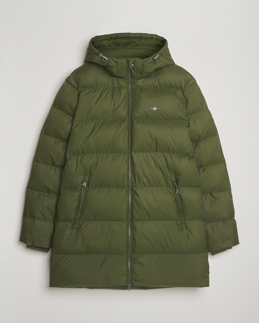 Men | Coats & Jackets | Gant | The Active Cloud Mid Length Jacket Country Green