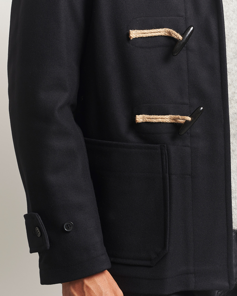 Men | Coats & Jackets | Gloverall | Shawl Collar Duffle Jacket Black