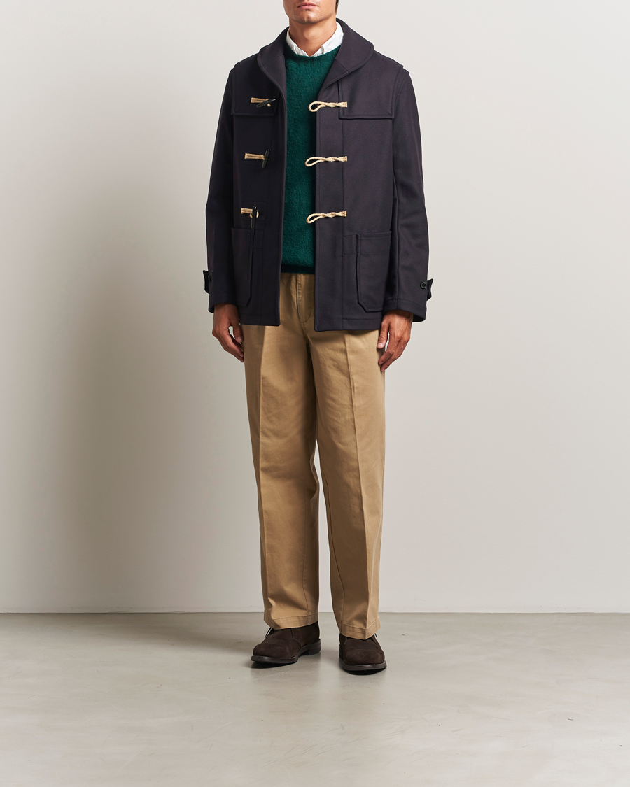 Men | Coats & Jackets | Gloverall | Shawl Collar Duffle Jacket Navy
