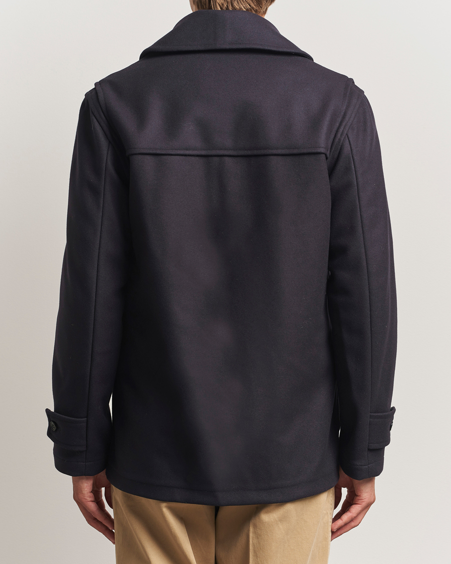 Men | Coats & Jackets | Gloverall | Shawl Collar Duffle Jacket Navy