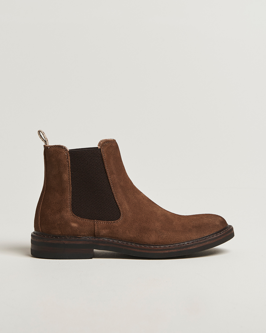 Men | Boots | Astorflex | Bitflex Dainite Chelsea Boot Dark Khaki Suede