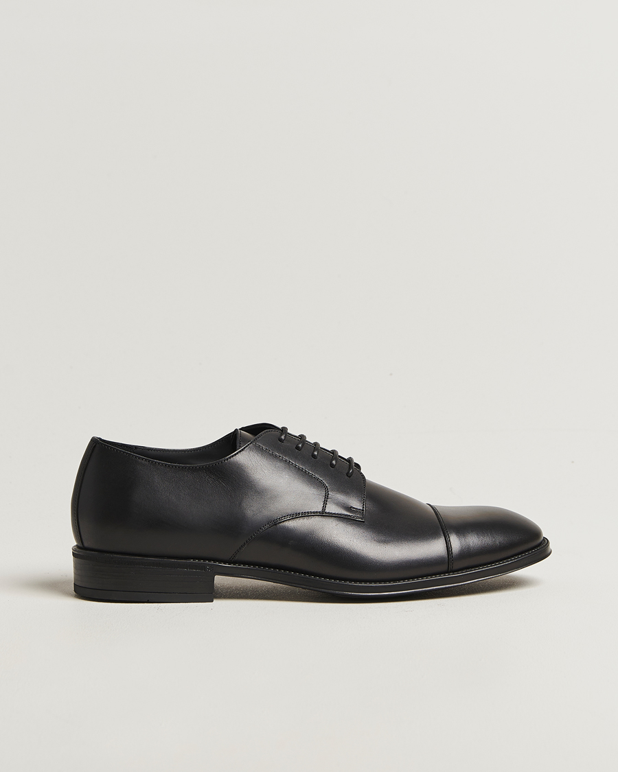 Men | Derby Shoes | Canali | Cap Toe Derby Black Calf