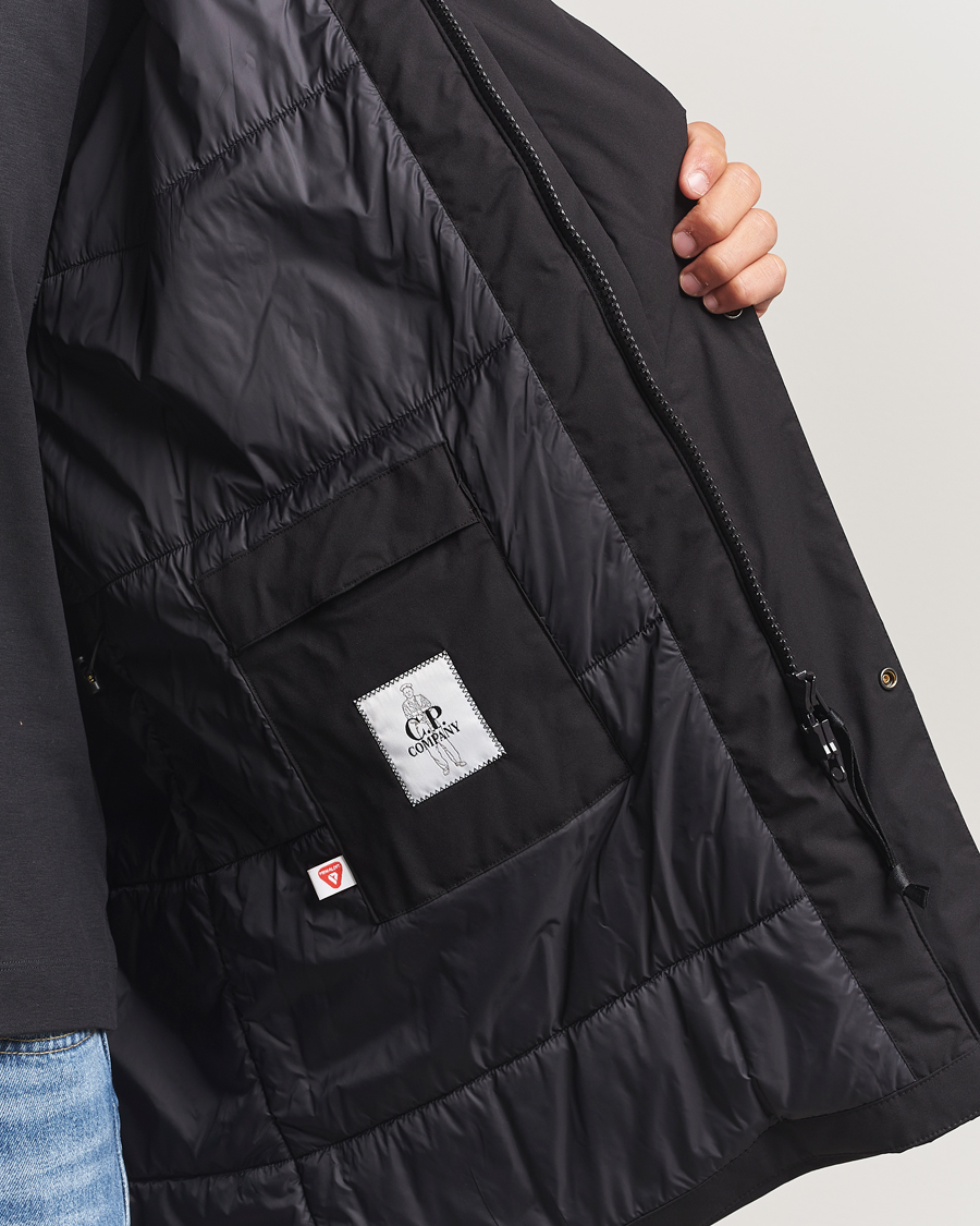 Men | Coats & Jackets | C.P. Company | Pro-Tek Lightweight Padded Parka Black