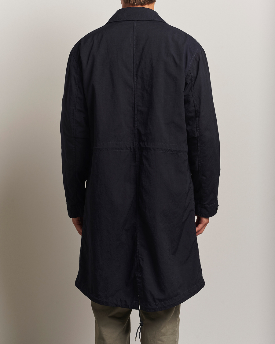 Men | Coats & Jackets | C.P. Company | Twill Garment Dyed Lined Coat Navy