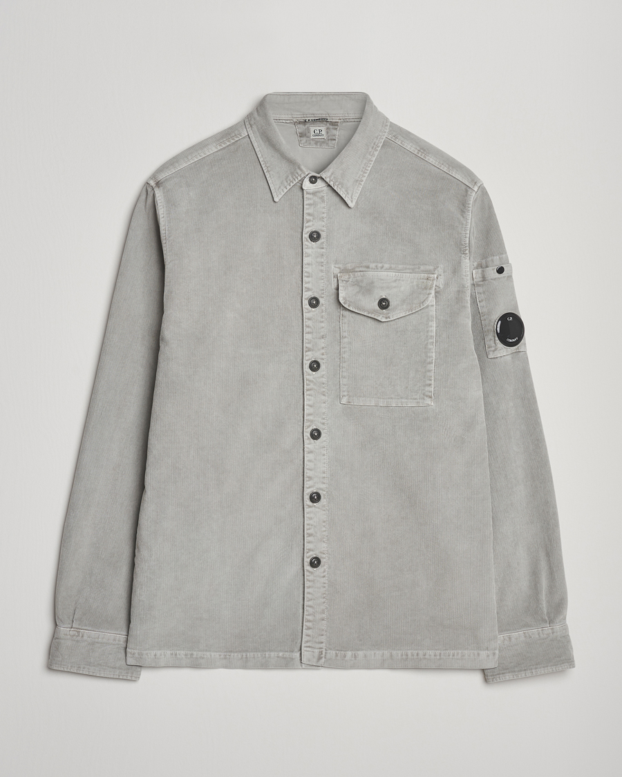 Men | Shirts | C.P. Company | Corduroy Lens Overshirt Grey