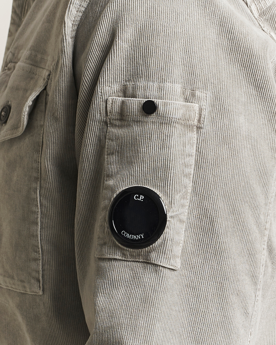Men | Shirts | C.P. Company | Corduroy Lens Overshirt Grey