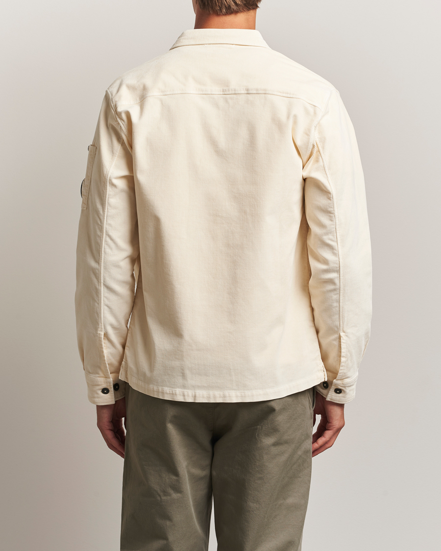 Men | Shirts | C.P. Company | Corduroy Lens Overshirt White