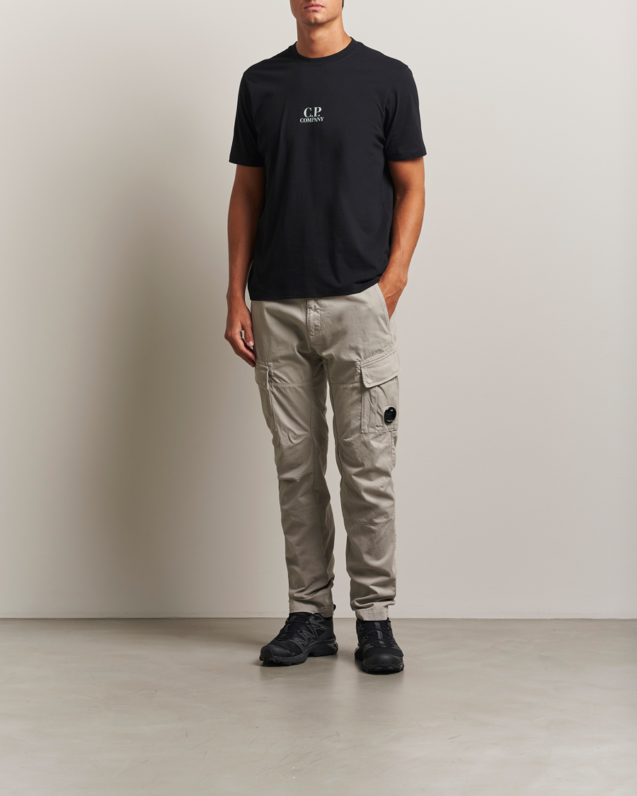 Men | Trousers | C.P. Company | Stretch Satin Lens Cargo Pants Grey