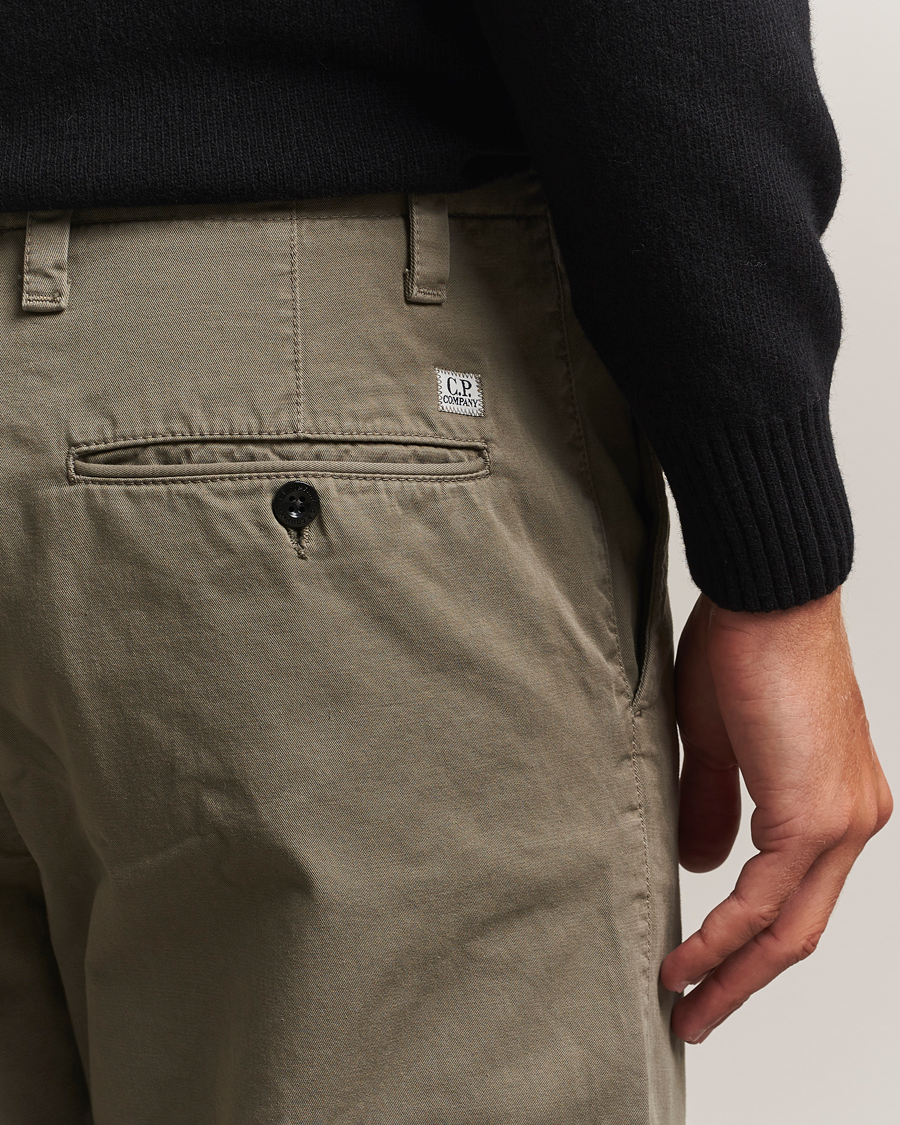 Men | Trousers | C.P. Company | Cotton Gabardine Chino Grey