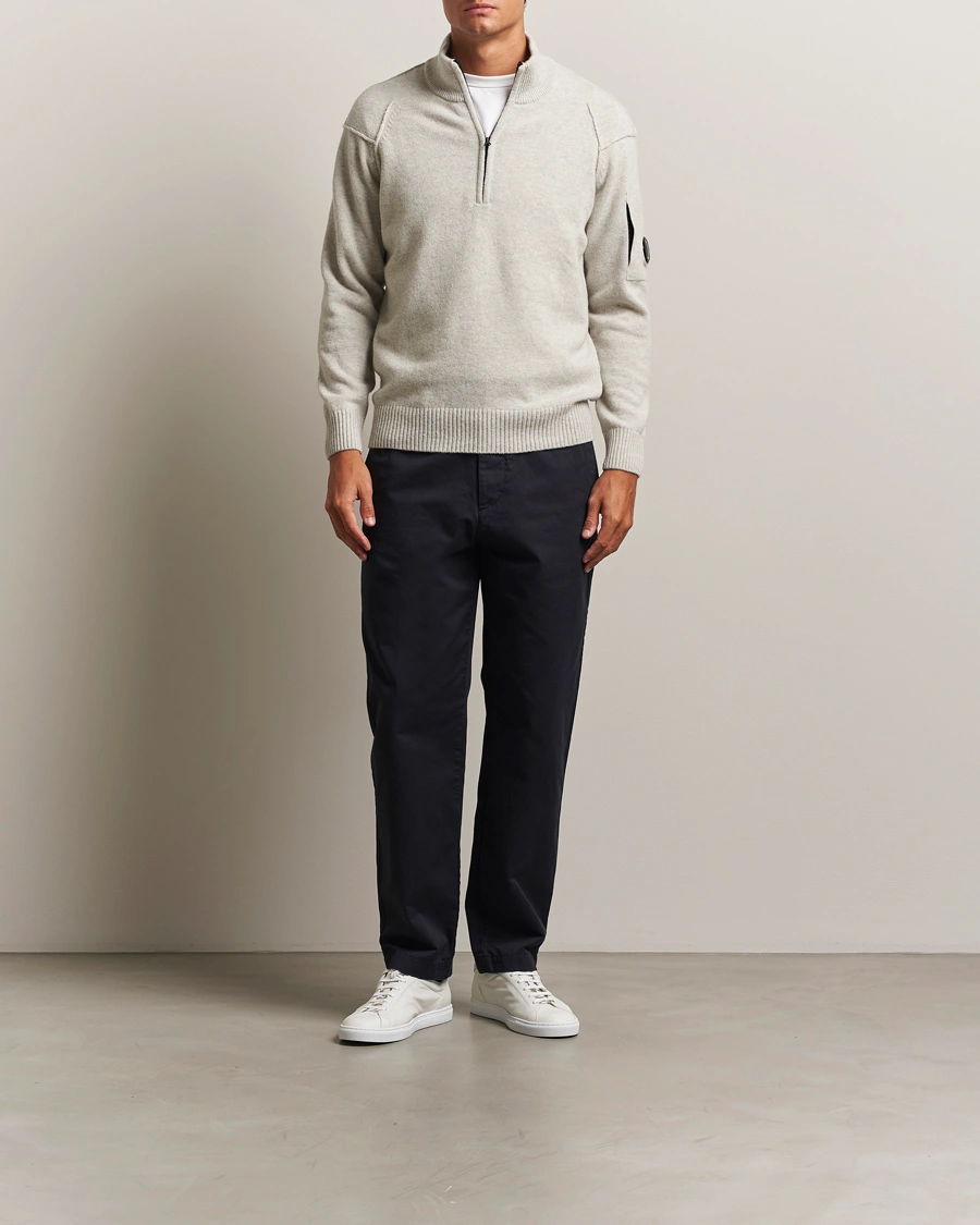 Men | Trousers | C.P. Company | Cotton Gabardine Chino Navy