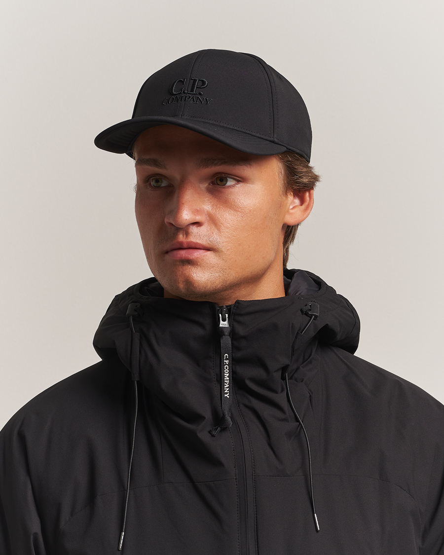 Men | C.P. Company CP Shell Baseball Cap Black | C.P. Company | CP Shell Baseball Cap Black