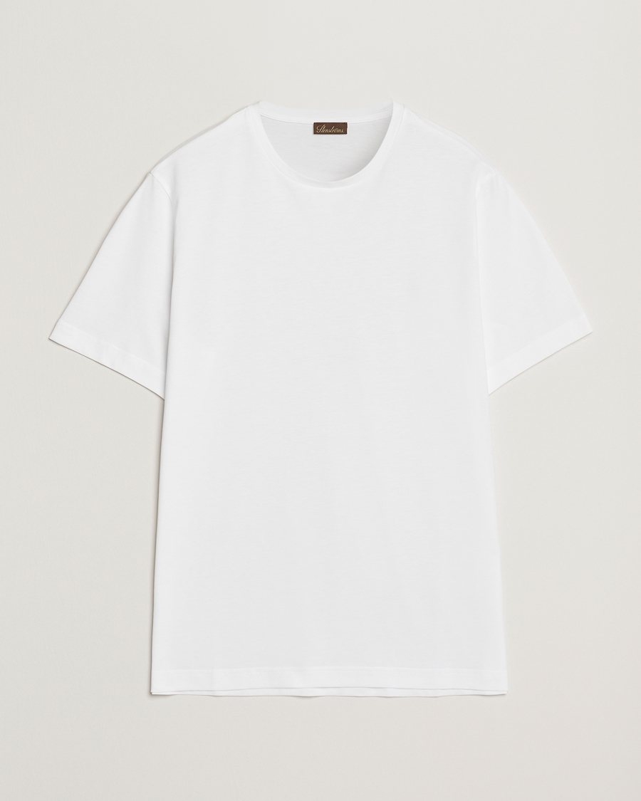 Men | T-Shirts | Stenströms | Supima Cotton T-Shirt White
