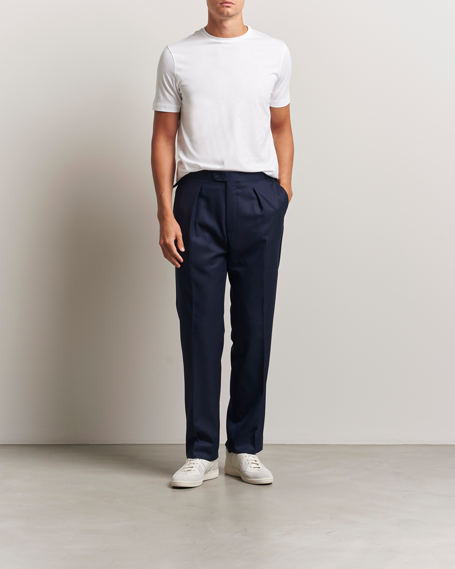 Men | T-Shirts | Stenströms | Supima Cotton T-Shirt White