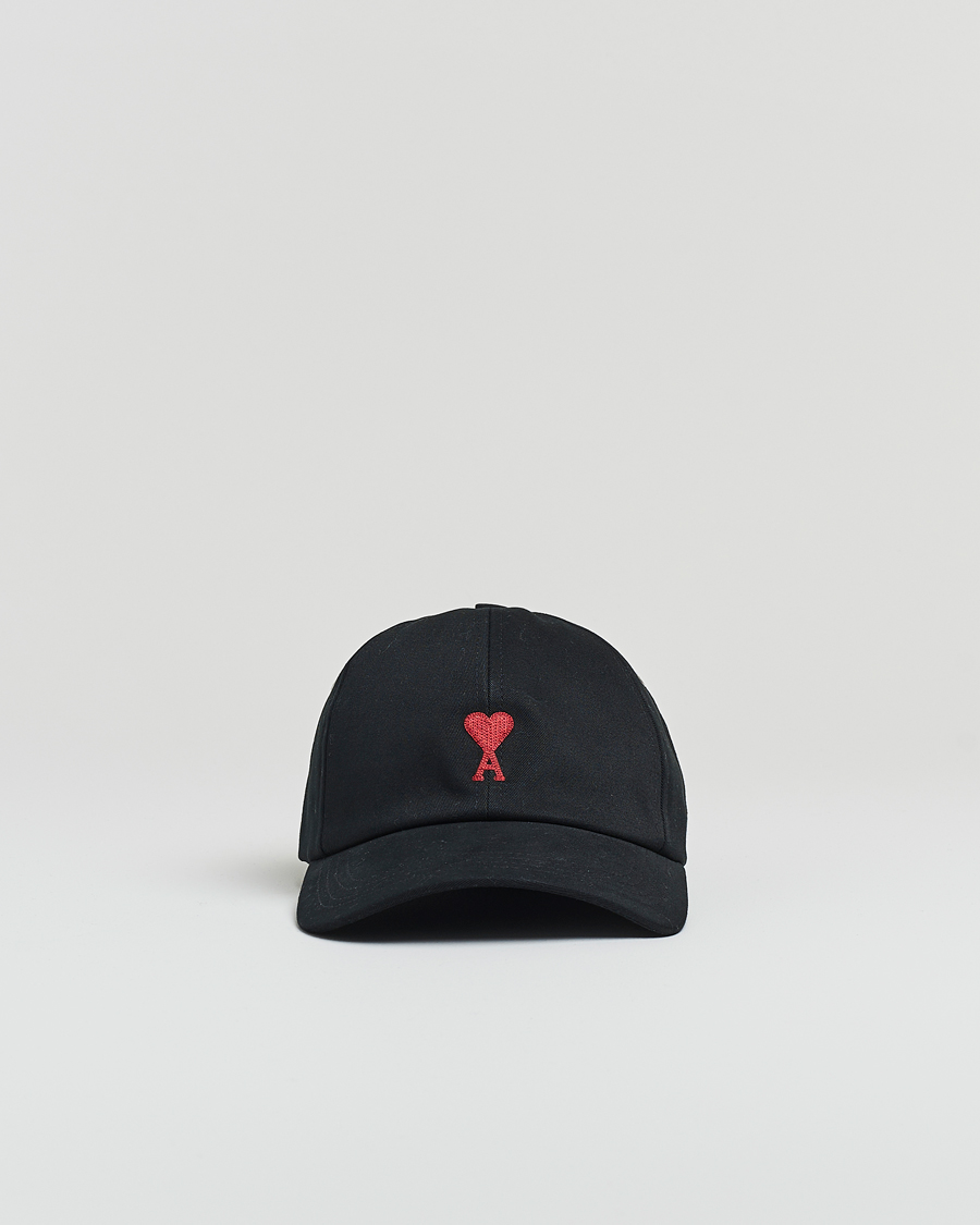Men | Hats & Caps | AMI | Heart Logo Cap Black