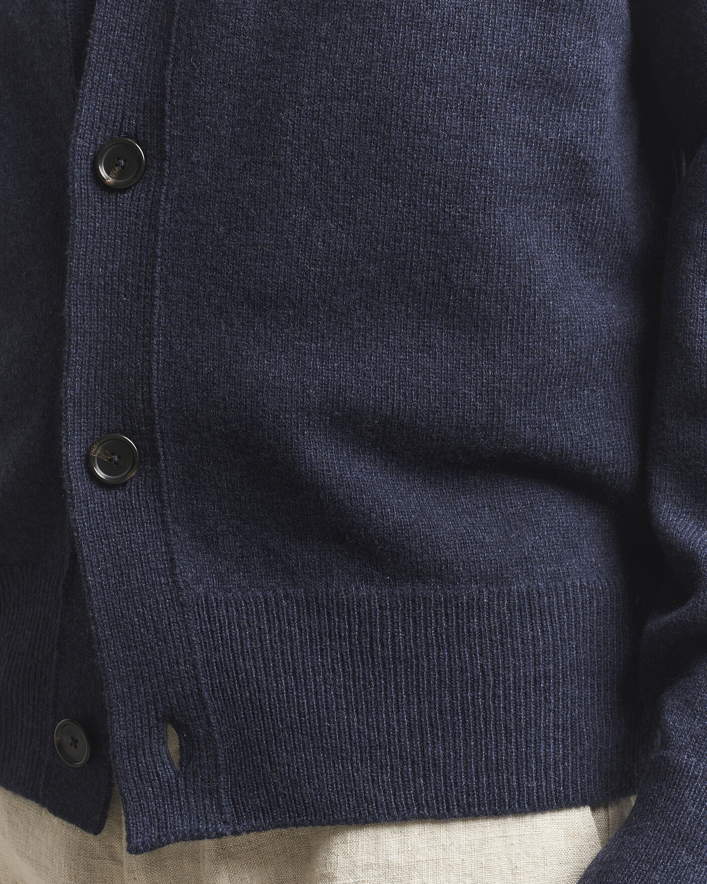 Men | Sweaters & Knitwear | BOSS BLACK | Ucone Wool Knitted Cardigan Dark Blue