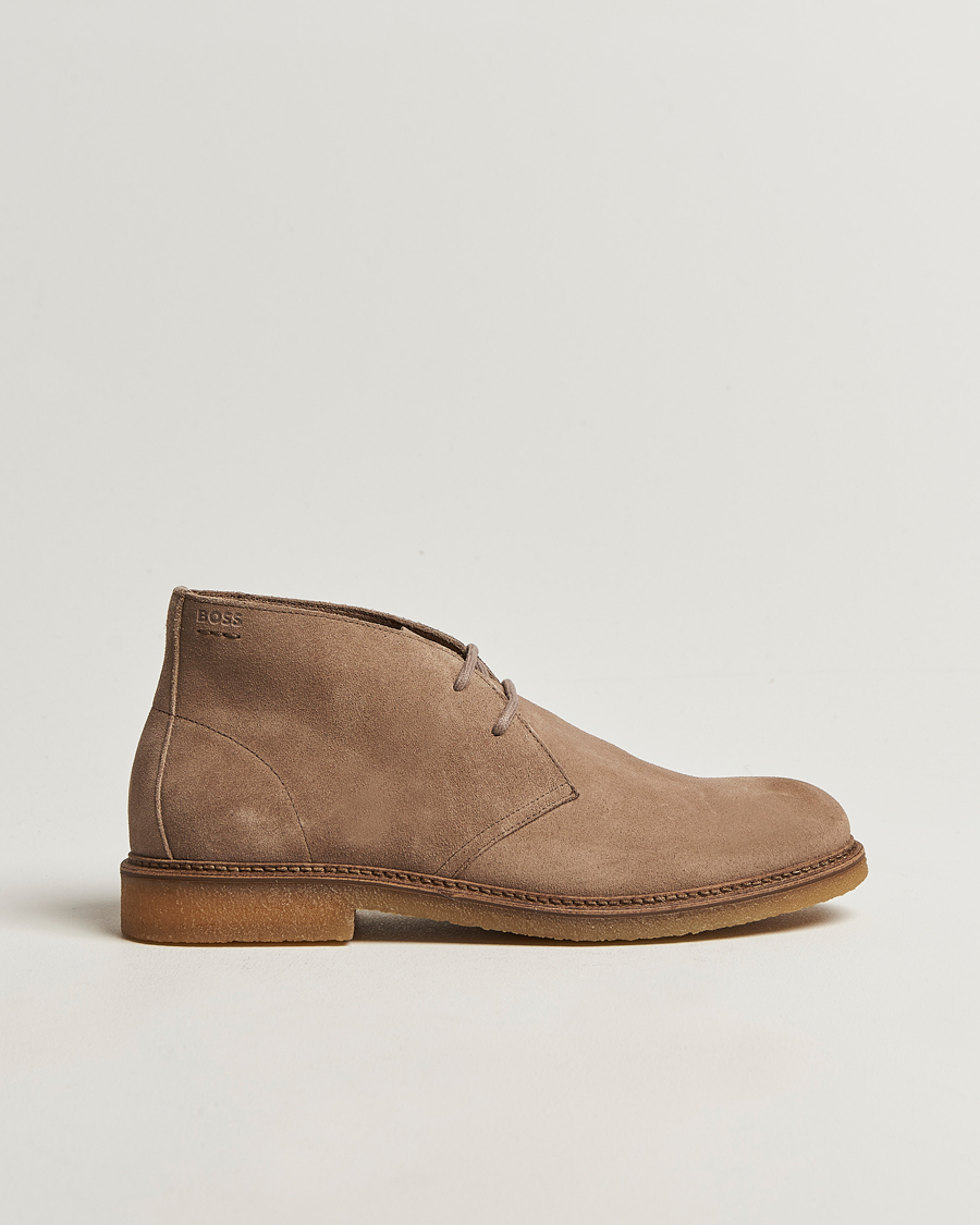 Men | Boots | BOSS BLACK | Kope Suede Desert Boots Medium Beige