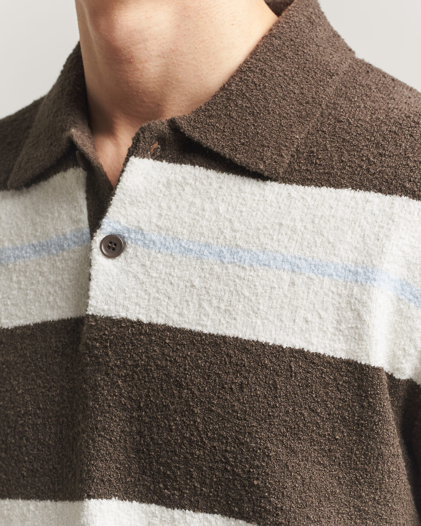 Men | Sweaters & Knitwear | Samsøe Samsøe | Nino Knitted Polo Black Olive/White