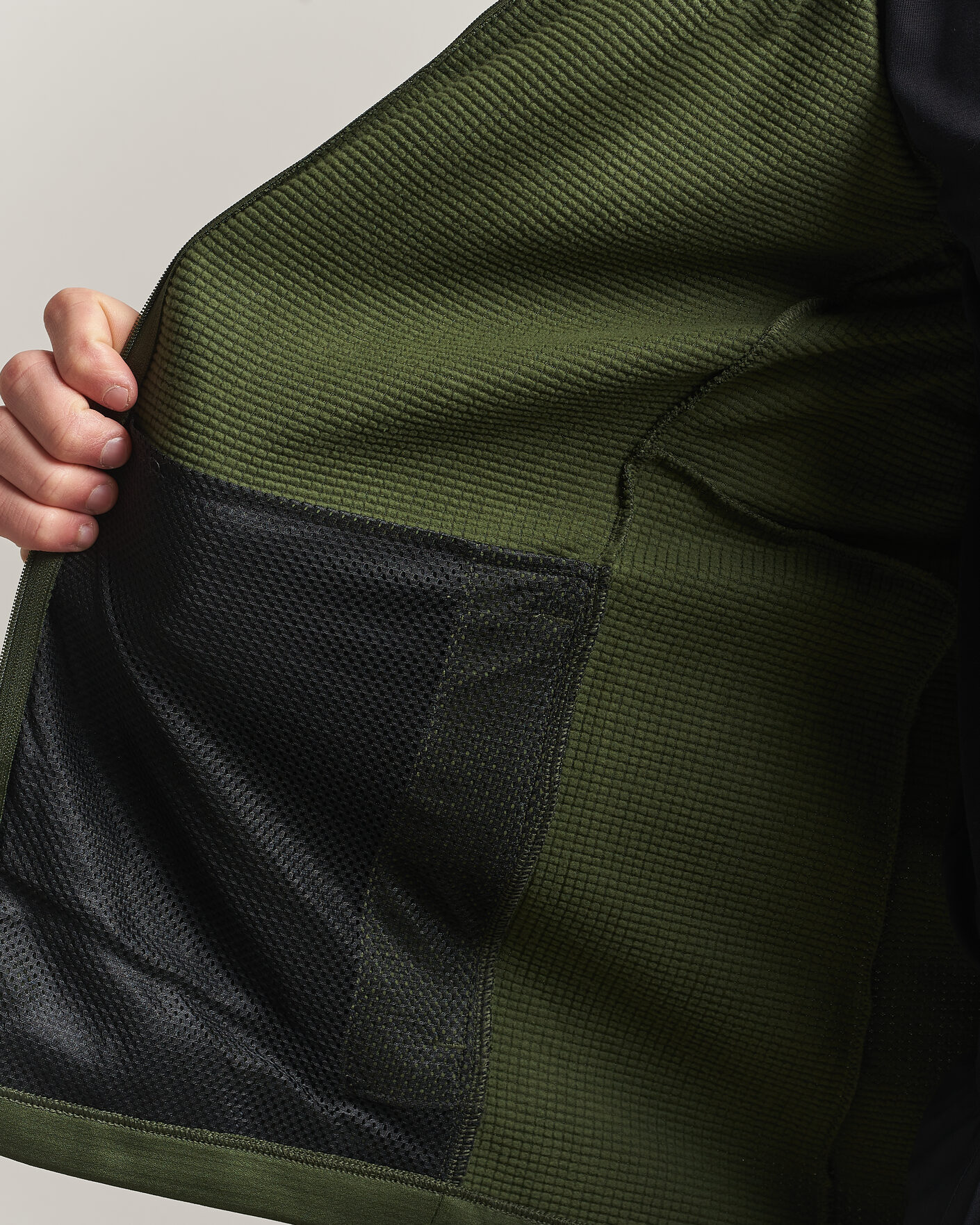 Men | Sweaters & Knitwear | Haglöfs | Korp Mid Fleece Hood Seaweed Green