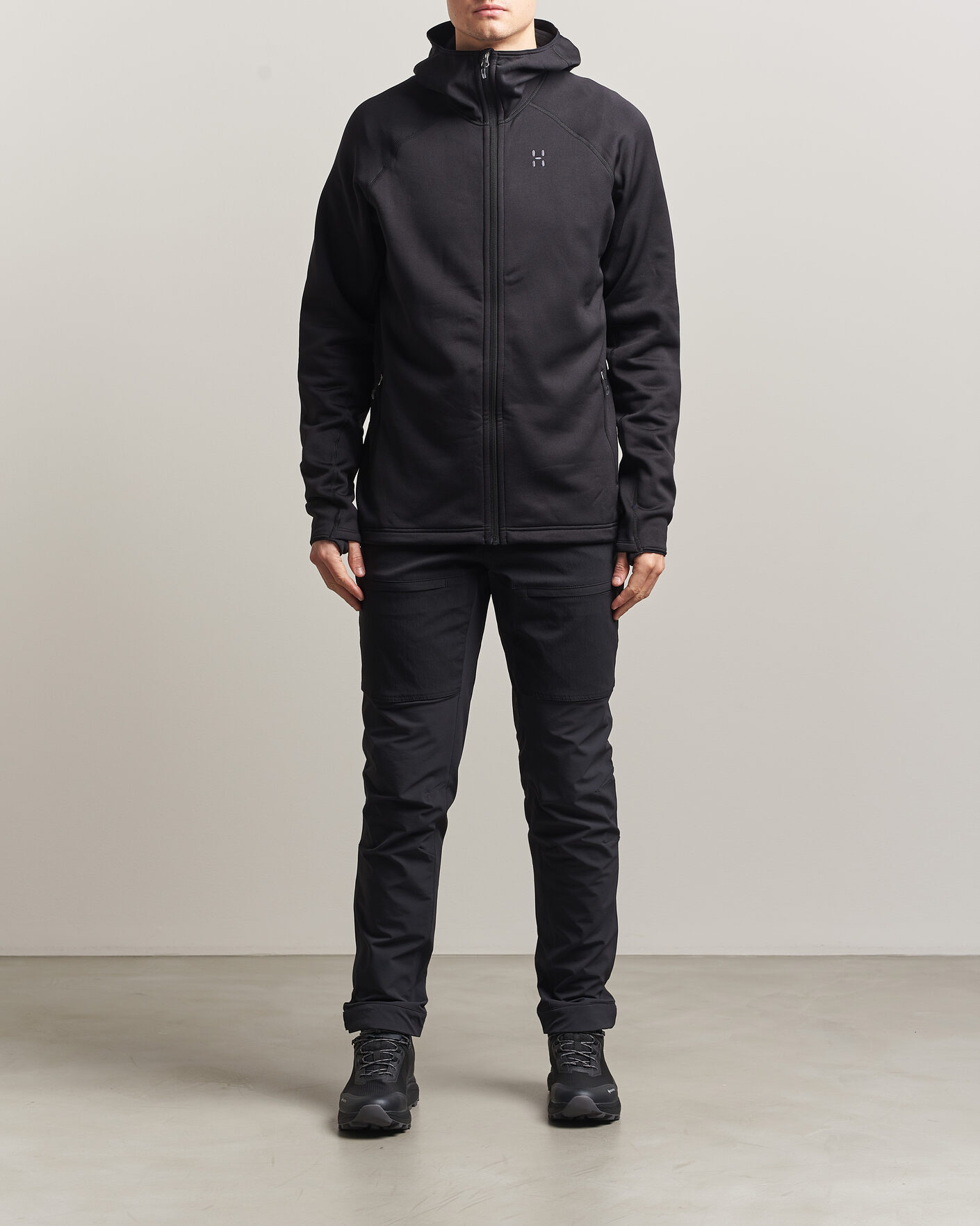Men | Sweaters & Knitwear | Haglöfs | Magma Mid Fleece Hood True Black