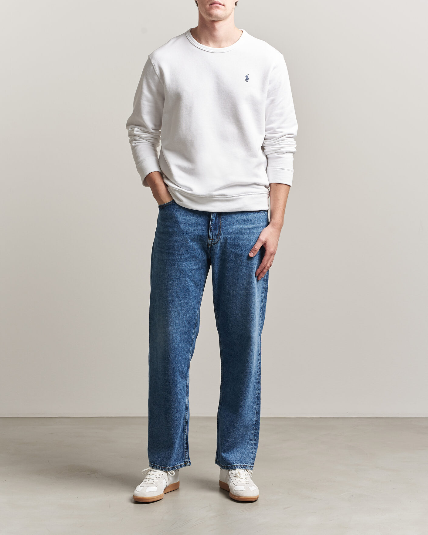 Men | Sweaters & Knitwear | Polo Ralph Lauren | Island Terry Sweatshirt White