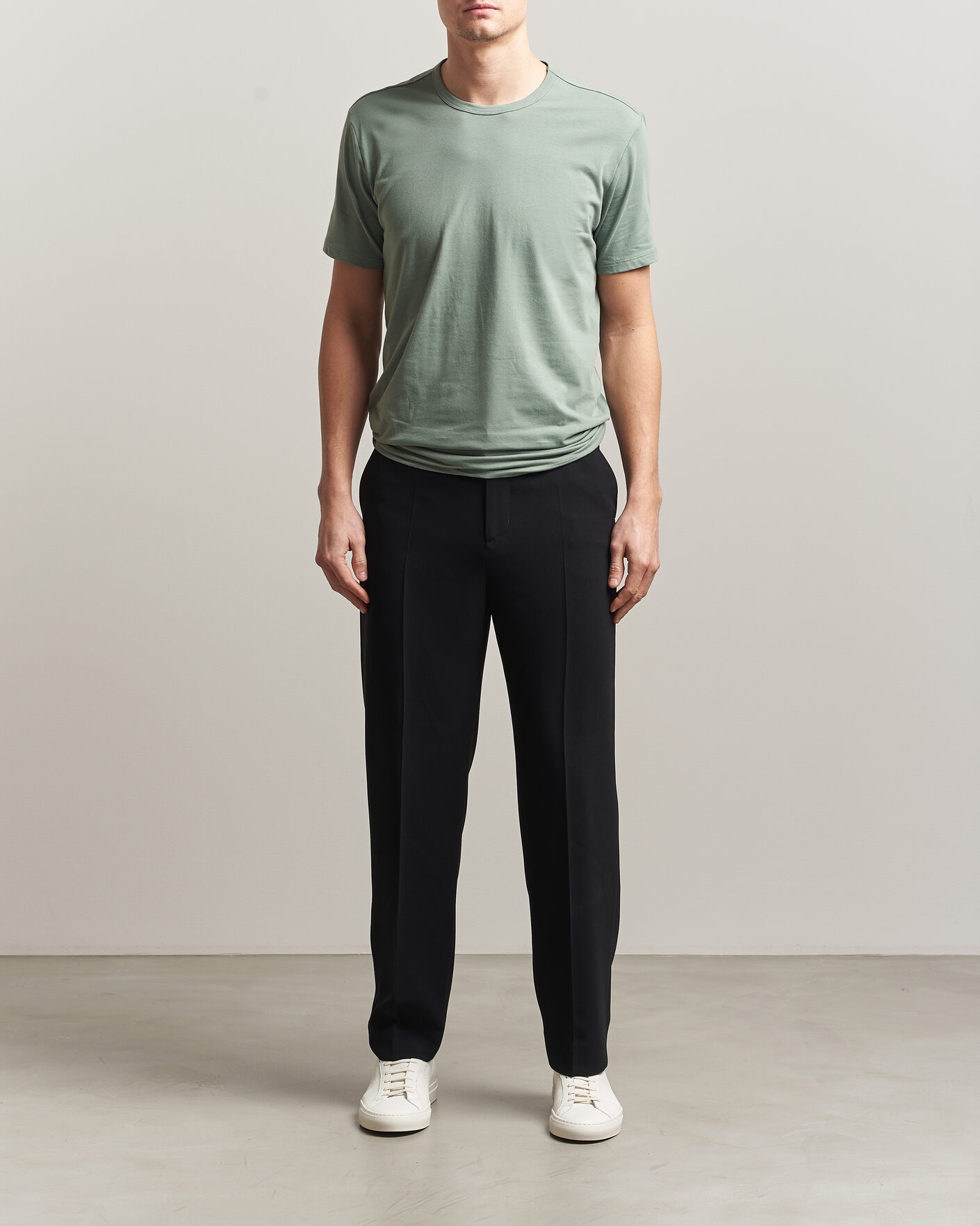 Men | T-Shirts | Calvin Klein | 3-Pack Cotton Stretch Crew Neck T-Shirt Black/Blue/Green