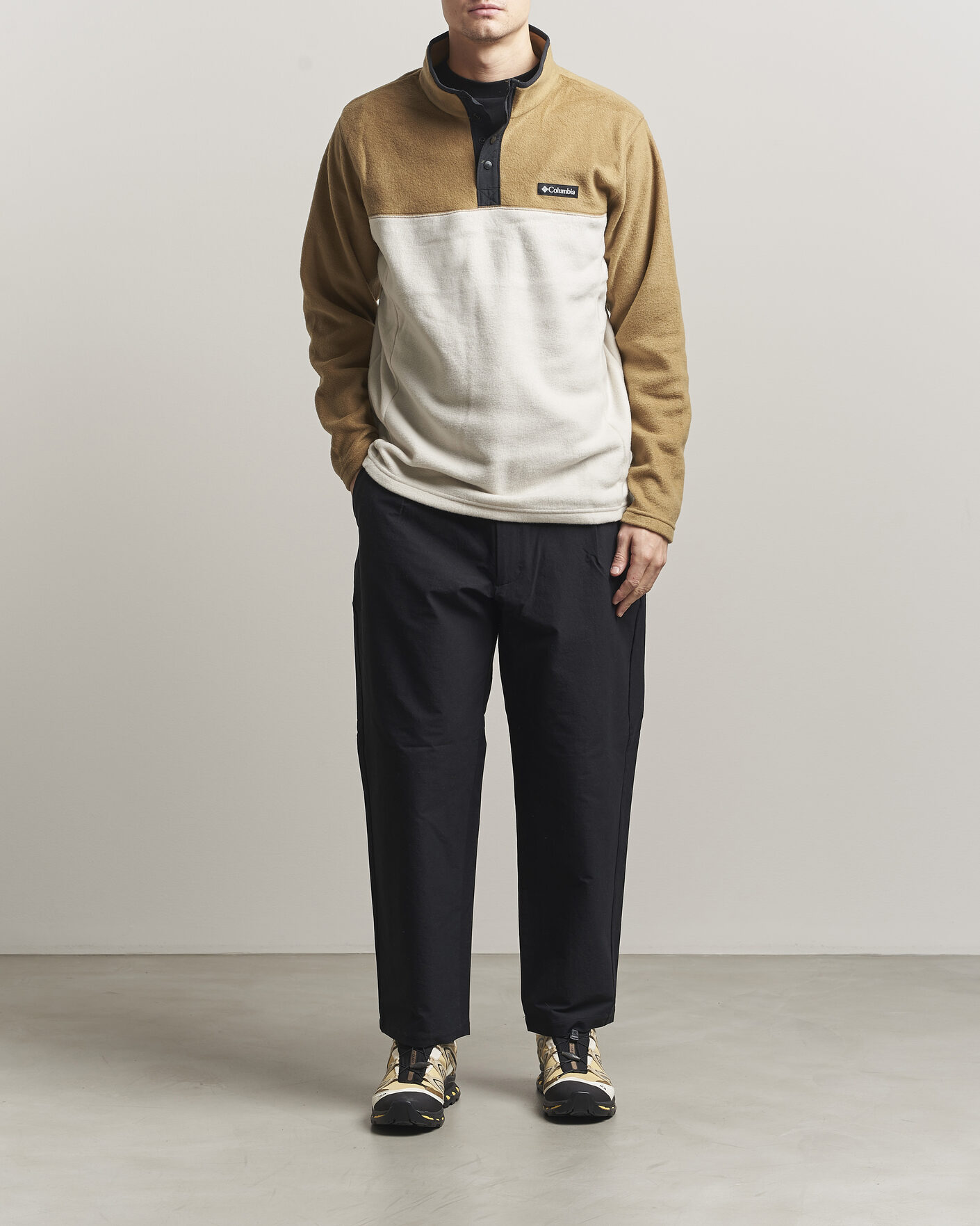 Men | Sweaters & Knitwear | Columbia | Steens Mountain Half Zip 2.0 Fleece Dark Stone/Delta