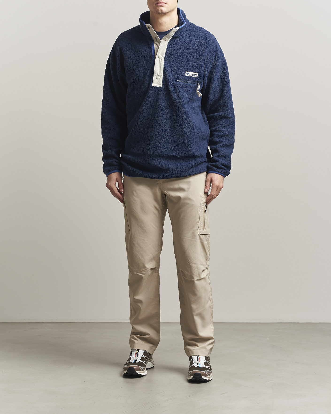 Men | Sweaters & Knitwear | Columbia | Helvetia II Half Snap Fleece Navy