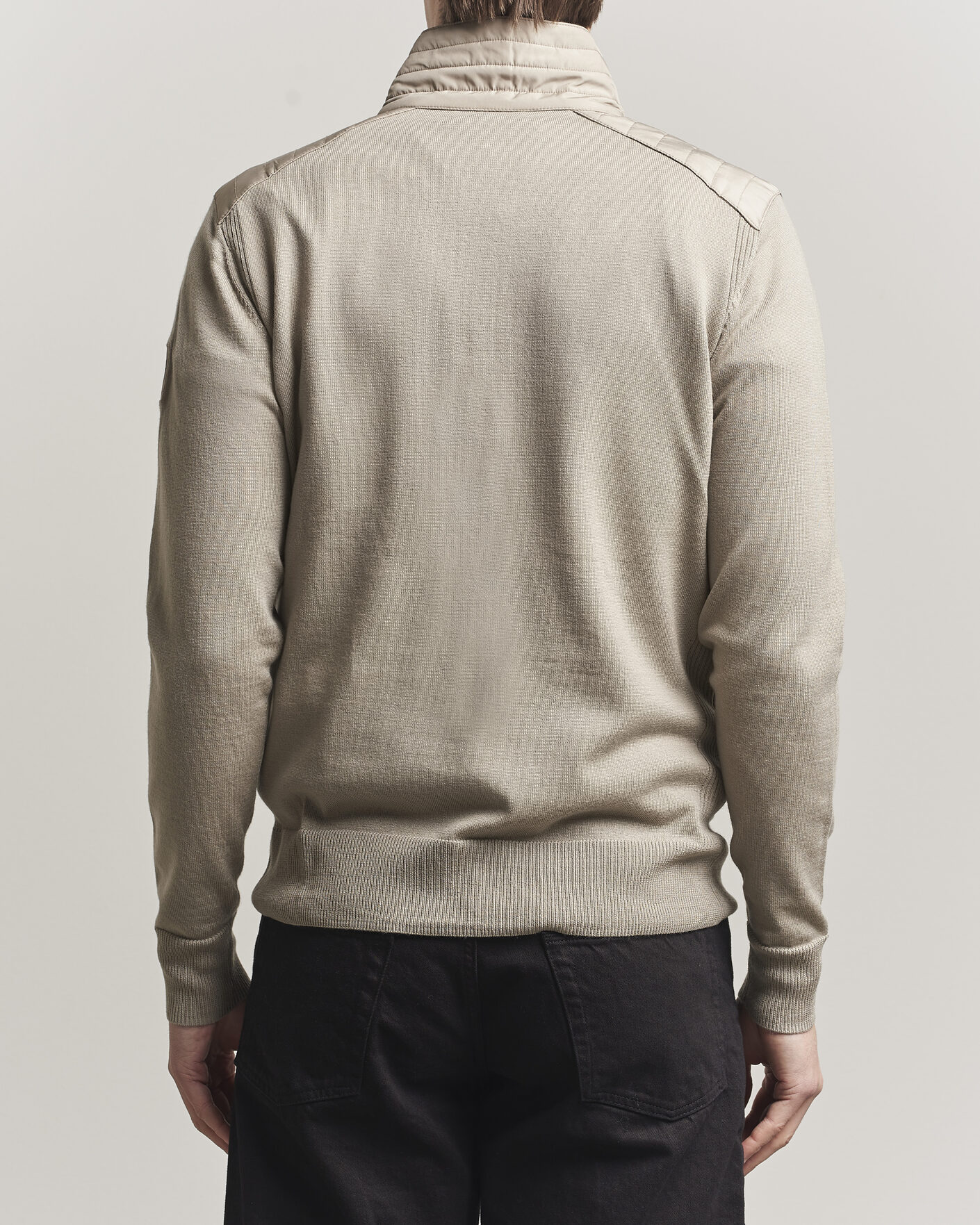Men | Sweaters & Knitwear | Belstaff | Klimington Knitted Half Zip Dark Sand