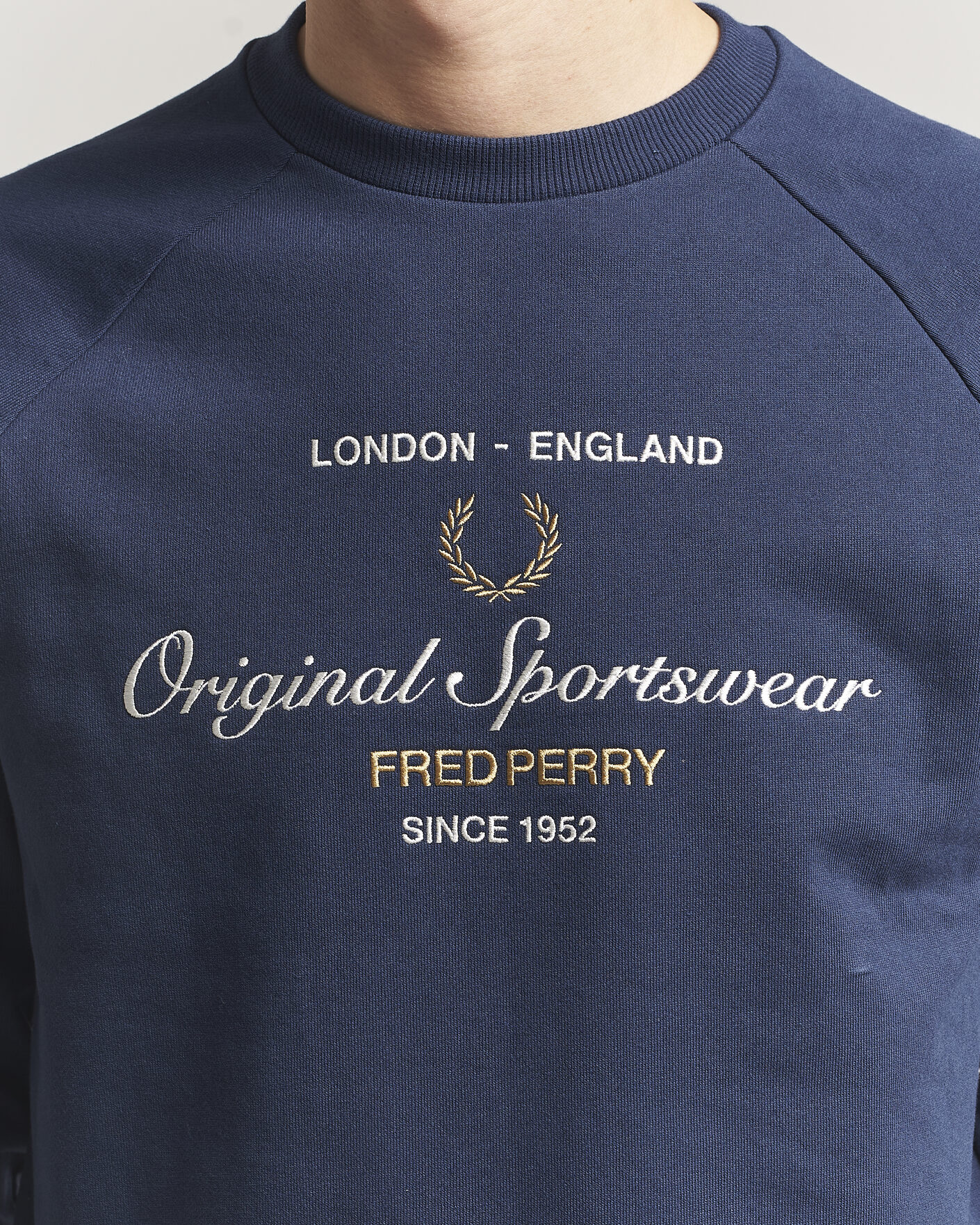 Men | Sweaters & Knitwear | Fred Perry | Original Sportswear Sweatshirt Tennis Blue