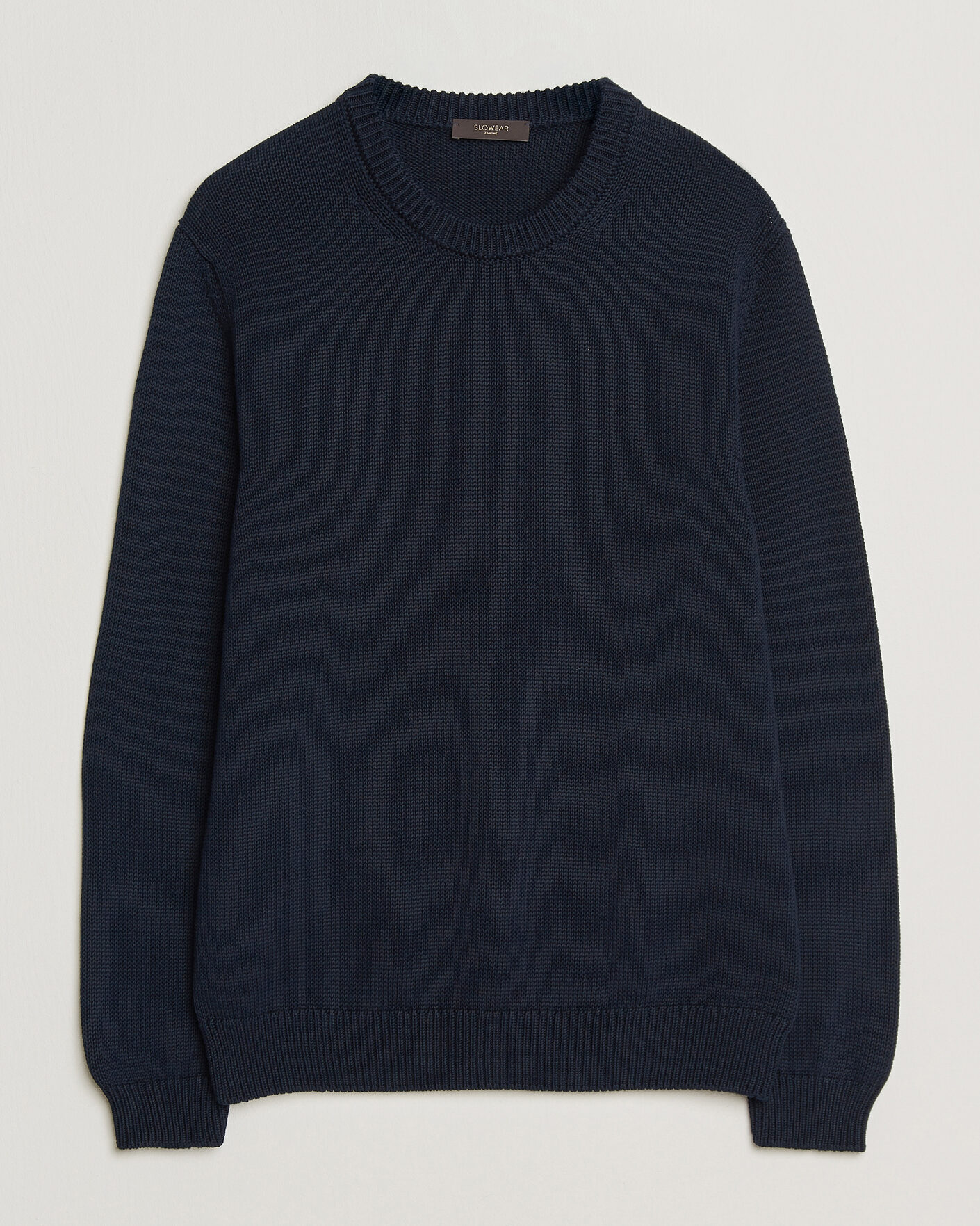 Men | Sweaters & Knitwear | Zanone | Soft Cotton Crew Neck Sweater Navy