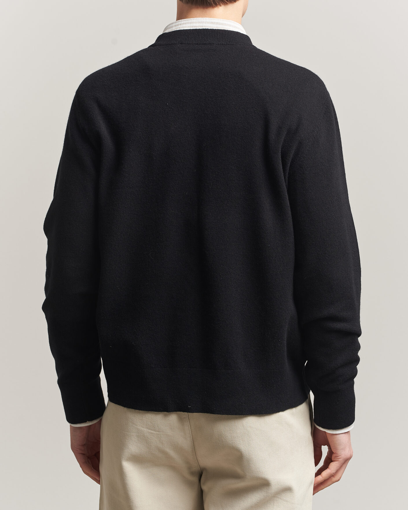 Men | Sweaters & Knitwear | A Day's March | Marlow Cashmere Blend Sweater Black