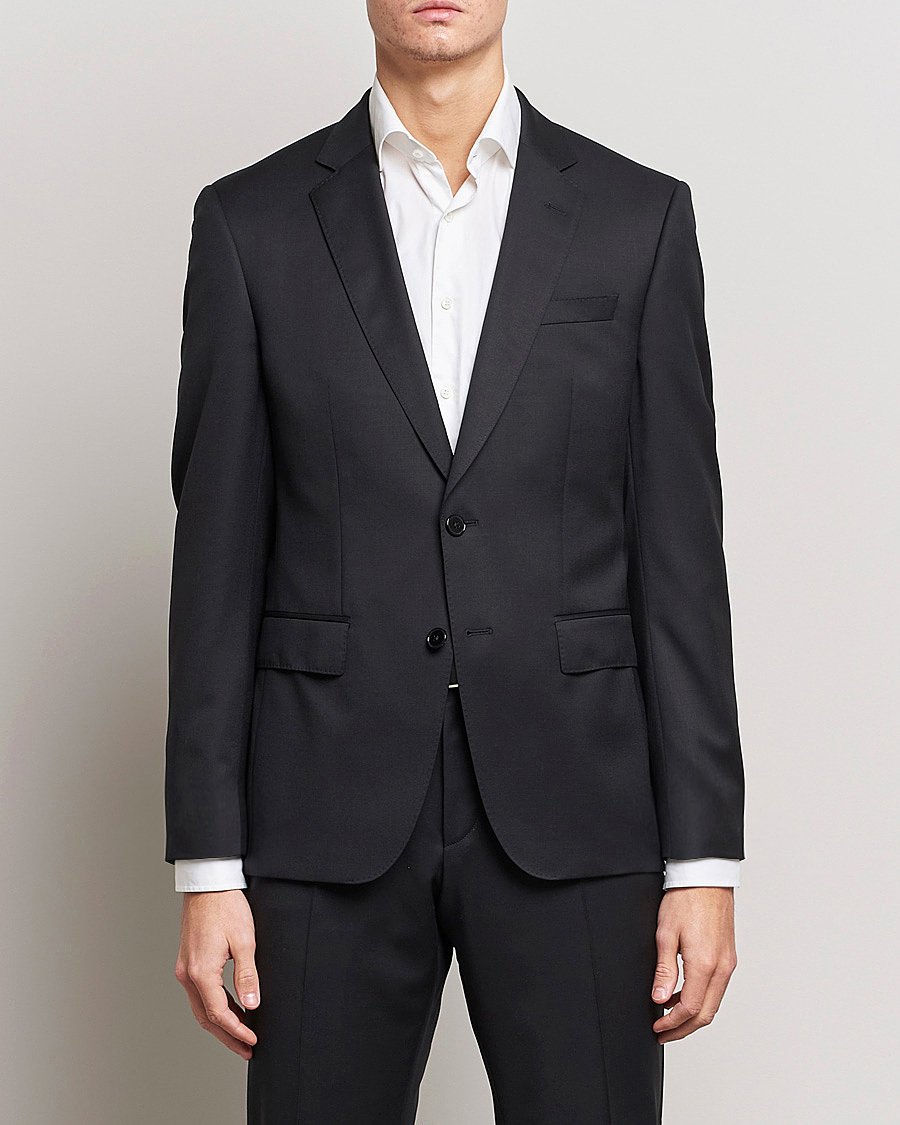 Men | Suits | BOSS BLACK | Huge Wool Suit Black
