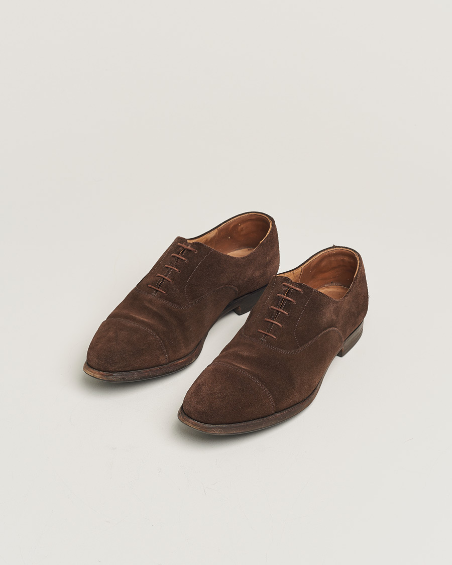 Men | Pre-owned Shoes | Pre-owned | Crockett & Jones Connaught Dark Brown Suede UK10,5 - EU44,5
