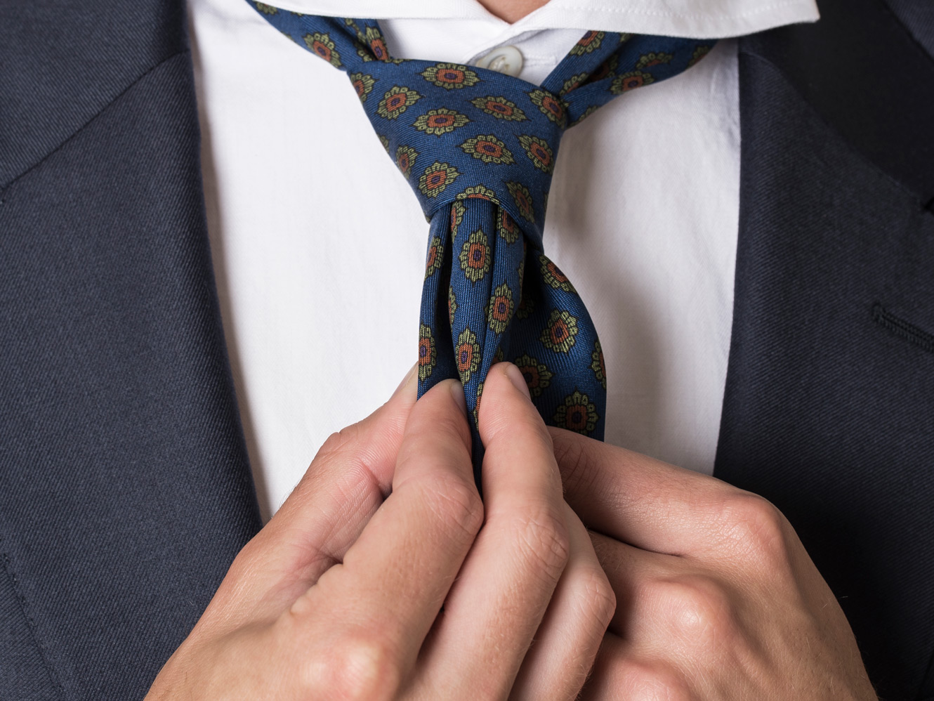 <em>Fold slipset, der hvor du vil have dimplen</em>